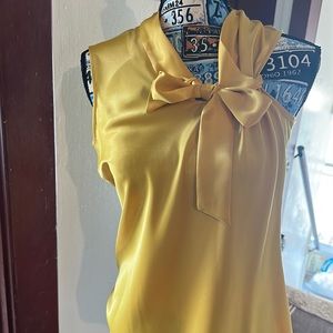 Gold satin blouse